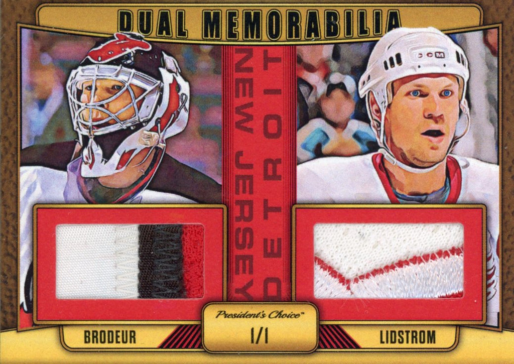 Martin Brodeur & Nicklas Lidstrom Dual Memorabilia 1/1