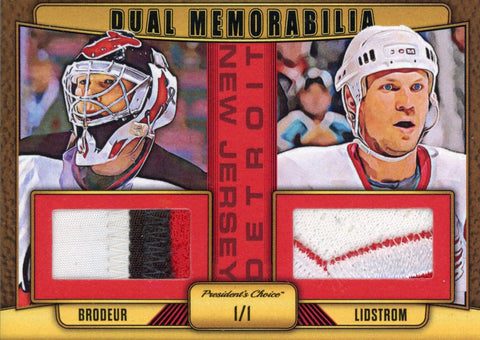 Martin Brodeur & Nicklas Lidstrom Dual Memorabilia 1/1