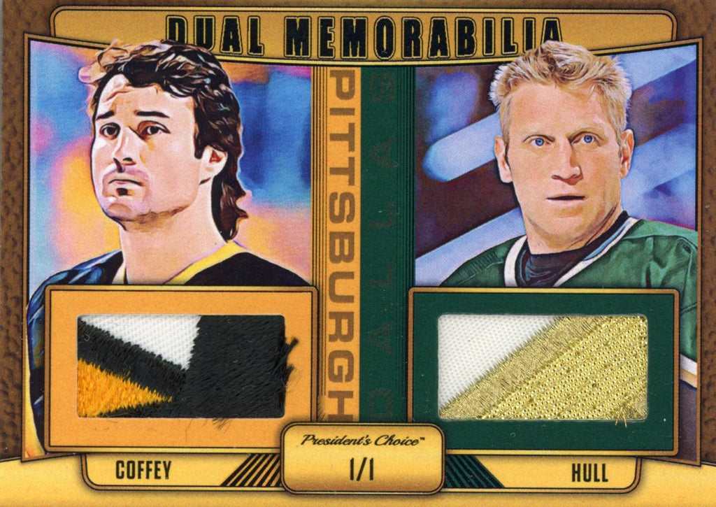 Paul Coffey & Brett Hull Dual Memorabilia 1/1