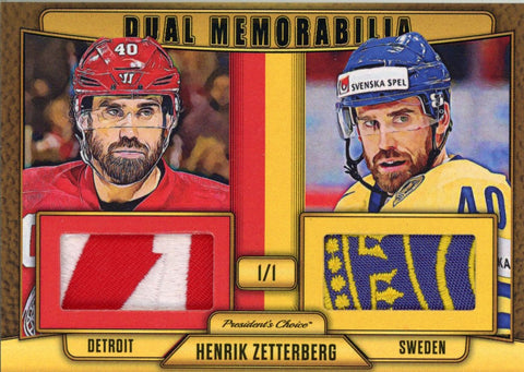 Henrik Zetterberg (Detroit & Sweden) Dual Memorabilia 1/1