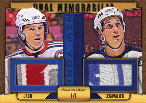 Jaromir Jagr & Vincent Lecavalier Dual Memorabilia 1/1
