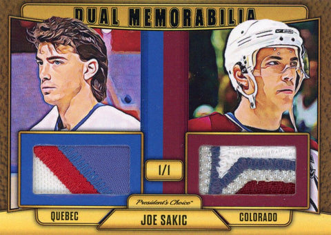 Joe Sakic (Quebec & Colorado) Dual Memorabilia 1/1