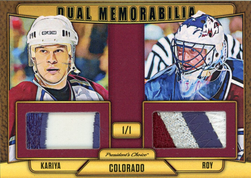 Paul Kariya & Patrick Roy Dual Memorabilia 1/1