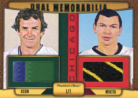 Dave Keon & Stan Mikita Dual Memorabilia 1/1
