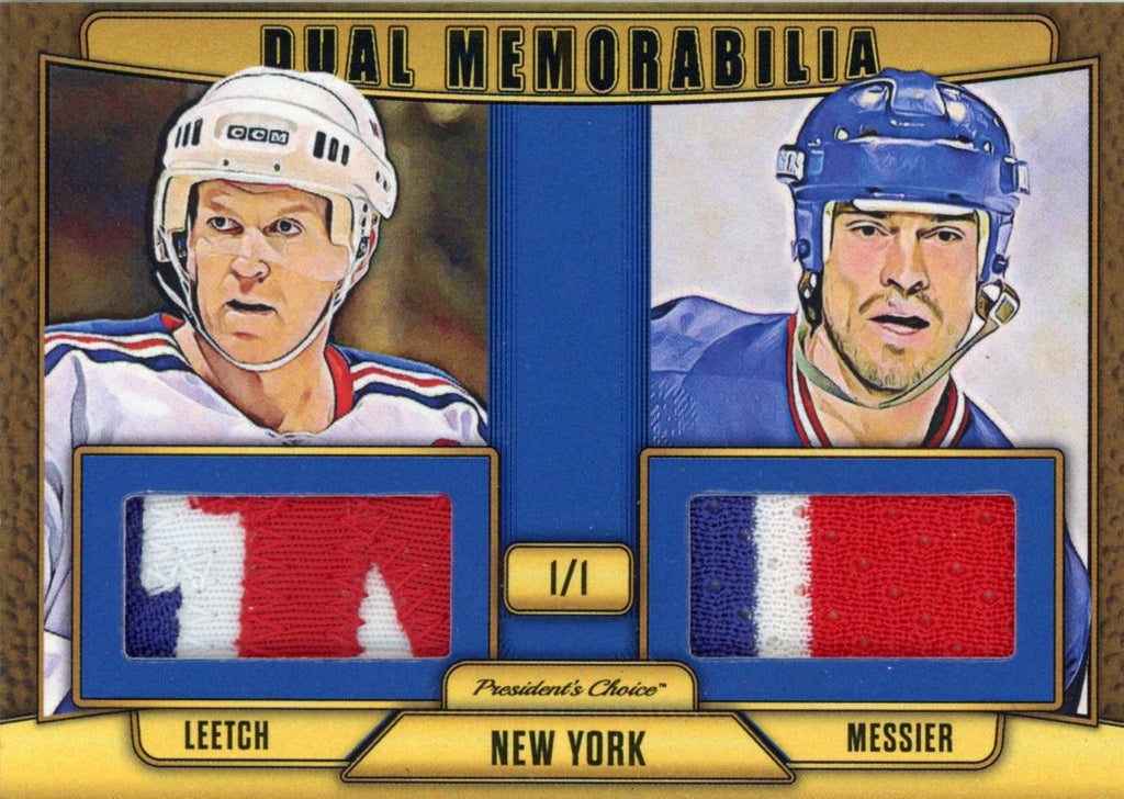 Brian Leetch & Mark Messier Dual Memorabilia 1/1