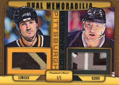 Mario Lemieux & Jari Kurri Dual Memorabilia 1/1