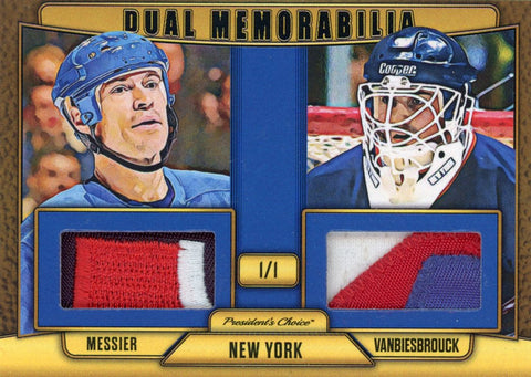 Mark Messier & John Vanbeisbrouck Dual Memorabilia 1/1