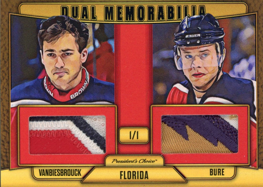 John Vanbeisbrouck & Pavel Bure Dual Memorabilia 1/1