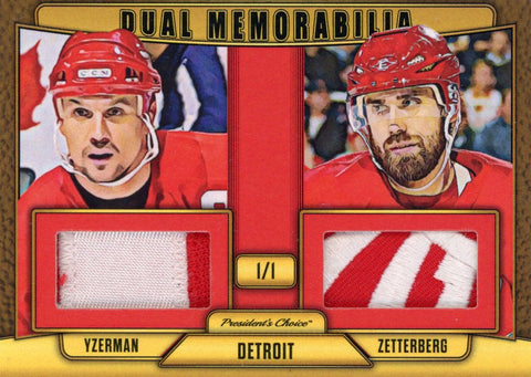 Steve Yzerman & Henrik Zetterberg Dual Memorabilia 1/1