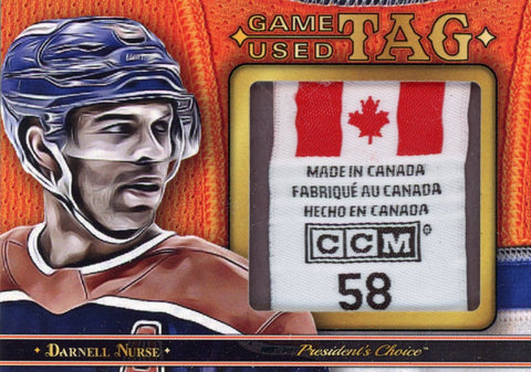 Darnell Nurse Game-Used Tag 1/1