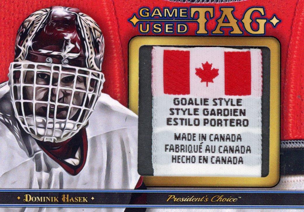その他 NHL Dominik Hasek game used emblem 1992-93 Score American Dominik Hasek Hockey Card #373