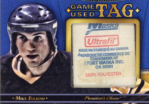 Mike Foligno Game-Used Tag 1/1