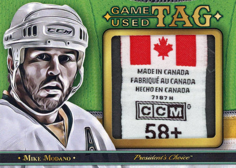 Mike Modano Game Used Tag