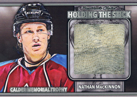 Nathan MacKinnon Holding the Stick - Winners Silver 3/4