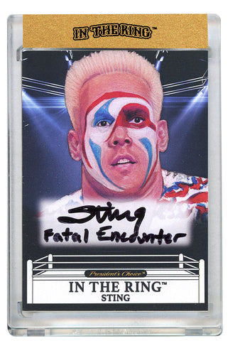 Sting - American In the Ring Autograph with Inscription 1/1