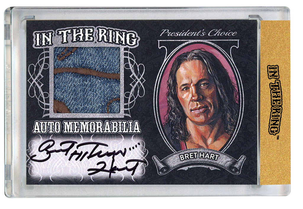 Bret Hart #2 In the Ring Auto/Memo Silver /8*