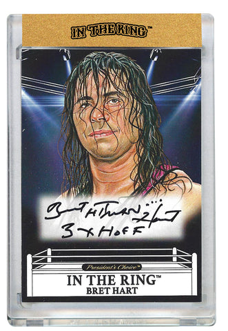 Bret Hart #1 In the Ring Autograph with Inscription 1 of 1