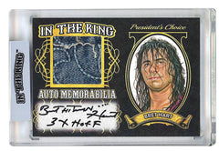Bret Hart #1 In the Ring Auto/Memo Gold with Inscription 1 of 1