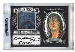 Bret Hart #1 In the Ring Auto/Memo Silver with Inscription (2)*