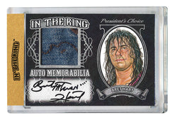 Bret Hart #1 In the Ring Auto/Memo Silver (7)*