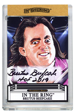 Brutus Beefcake #2 In the Ring Autograph with "HOF 2019" Inscription (10)