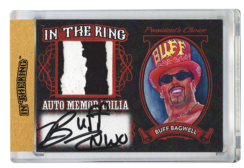 Buff Bagwell In the Ring Auto/Memo Red with Inscription 1 of 1*