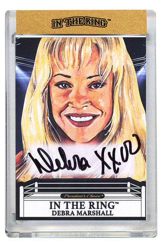 Debra Marshall In the Ring Autograph Card with Inscription 1/1