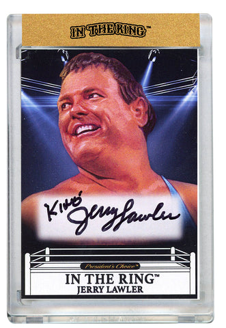 Jerry Lawler In the Ring Autograph Card with Inscription 1/1