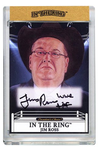 Jim Ross In the Ring Autograph Card with Inscription #1 (2)