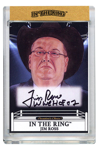 Jim Ross In the Ring Autograph Card with Inscription #2 (1)