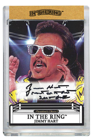 Jimmy Hart In the Ring Autograph Card with Inscription #2 1/1