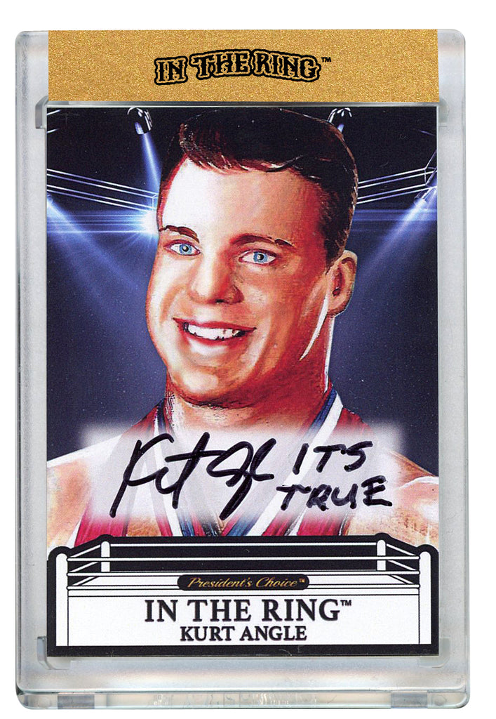 Kurt Angle In the Ring Autograph Card with Inscription #2 1/1