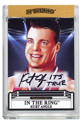 Kurt Angle In the Ring Autograph Card with Inscription #2 1/1