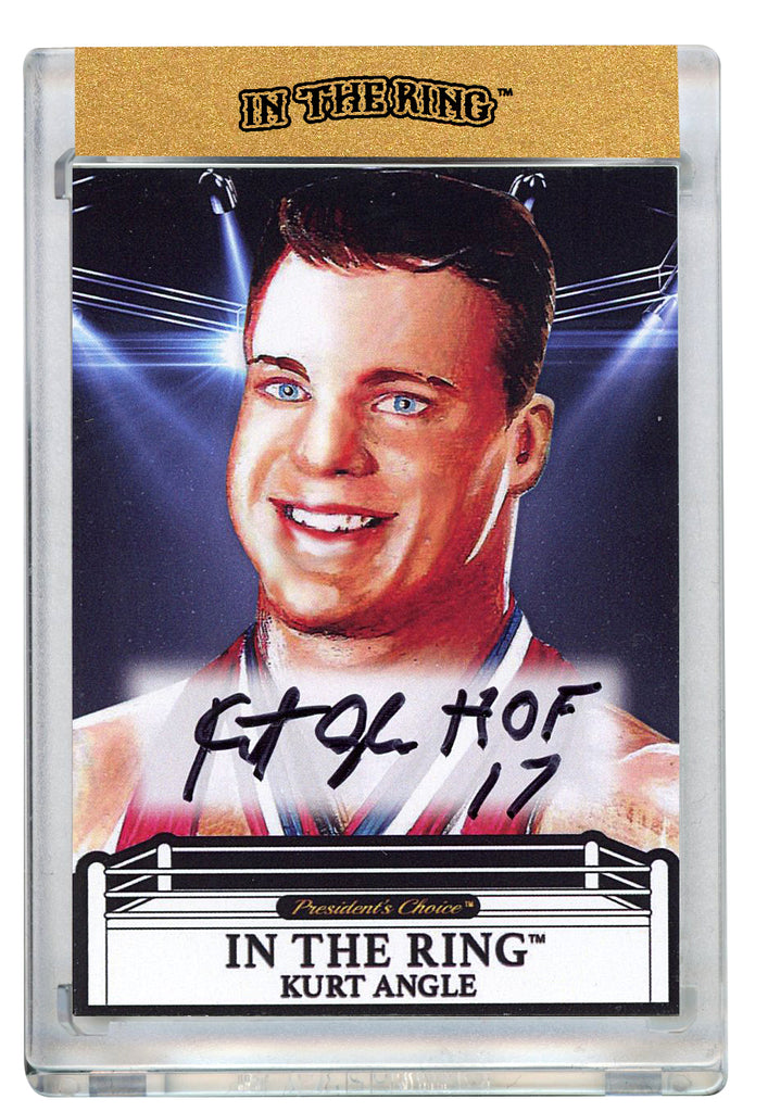 Kurt Angle In the Ring Autograph Card with Inscription #3 1/1