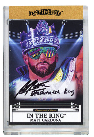 Matt Cardona #2 In the Ring Autograph with Inscription 1/1