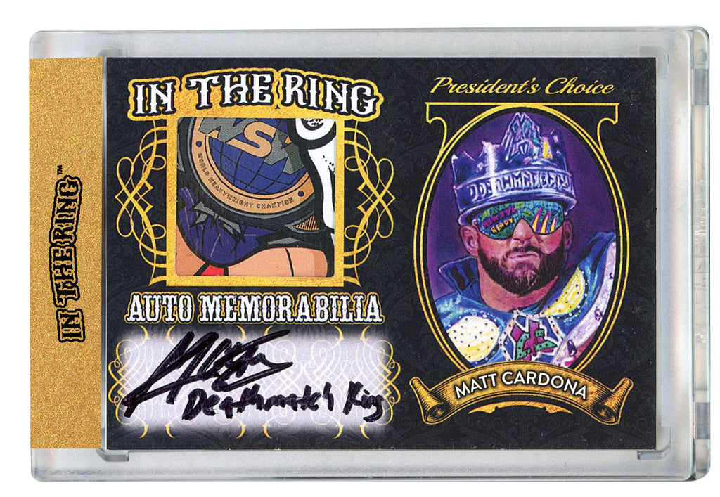 Matt Cardona #2 In the Ring Auto/Memo Gold with Inscription 1/1