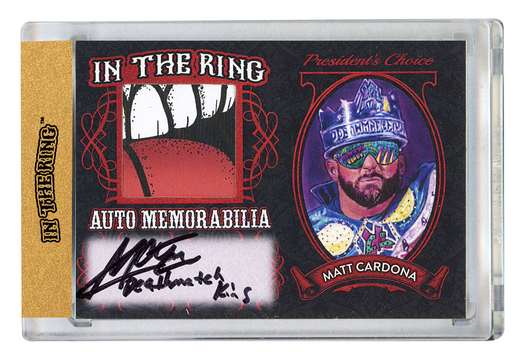 Matt Cardona #2 In the Ring Auto/Memo Red with Inscription 1 of 1*