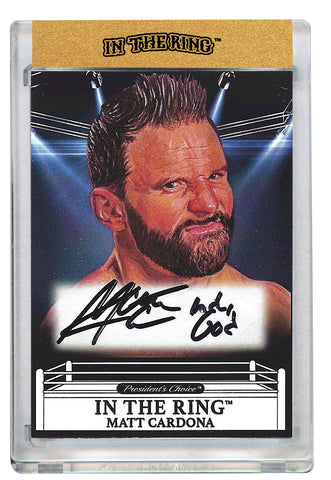 Matt Cardona In the Ring Autograph Card #1 with Inscription 1/1