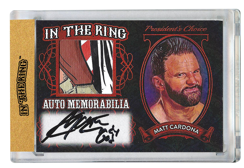 Matt Cardona In the Ring Auto/Memo Red with Inscription 1 of 1 *