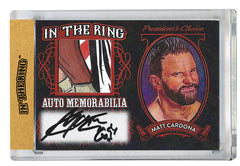 Matt Cardona In the Ring Auto/Memo Red with Inscription 1 of 1 *