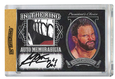 Matt Cardona In the Ring Auto/Memo #1 Silver with Inscription 1 of 1 *