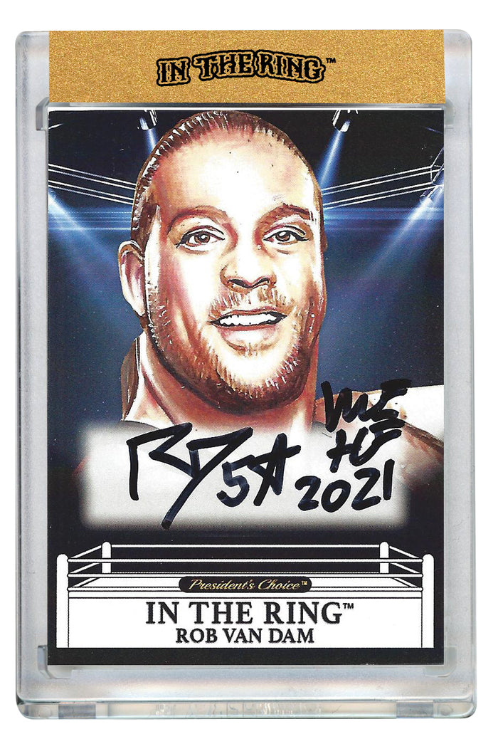 Rob Van Dam In the Ring Autograph Card with Inscription #1 1/1