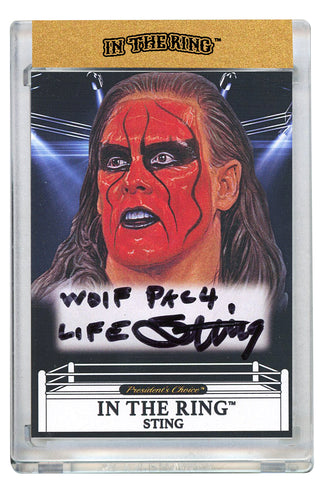 Sting - Wolfman In the Ring Autograph Card with Inscription 1/1