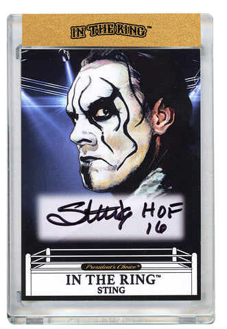 Sting #1 In the Ring Autograph Card with Inscription 1/1