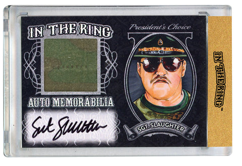 Sgt. Slaughter In the Ring Auto/Memo Silver /8*