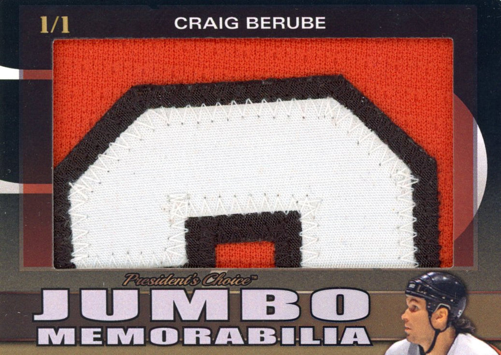 Craig Berube Jumbo Memorabilia 1/1