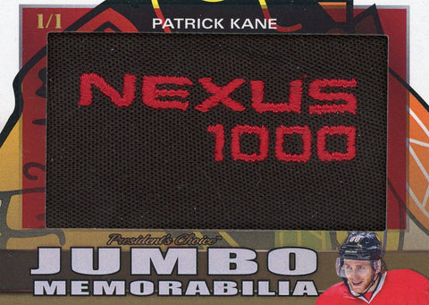 Patrick Kane Jumbo Memorabilia 1/1