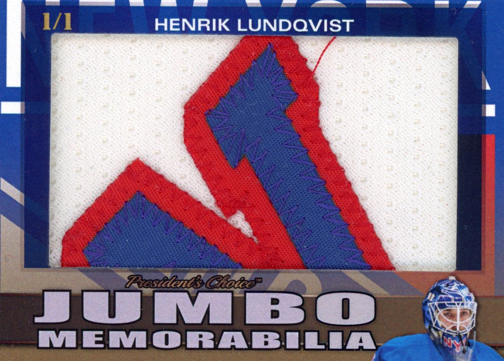 Henrik Lundqvist Jumbo Memorabilia 1/1