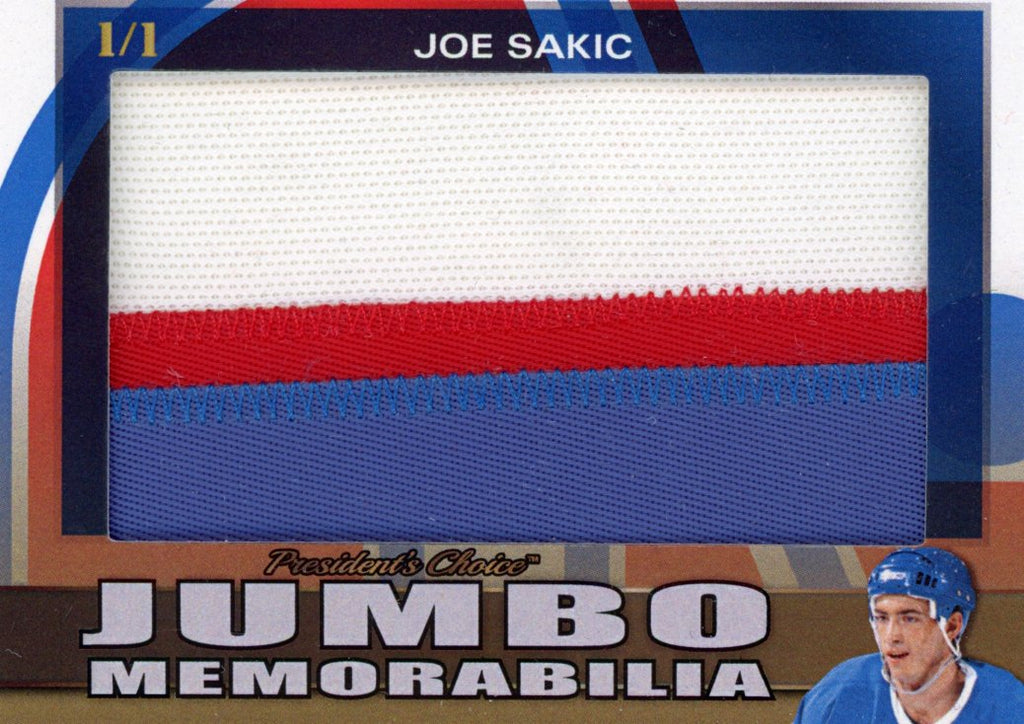 Joe Sakic Jumbo Memorabilia 1/1