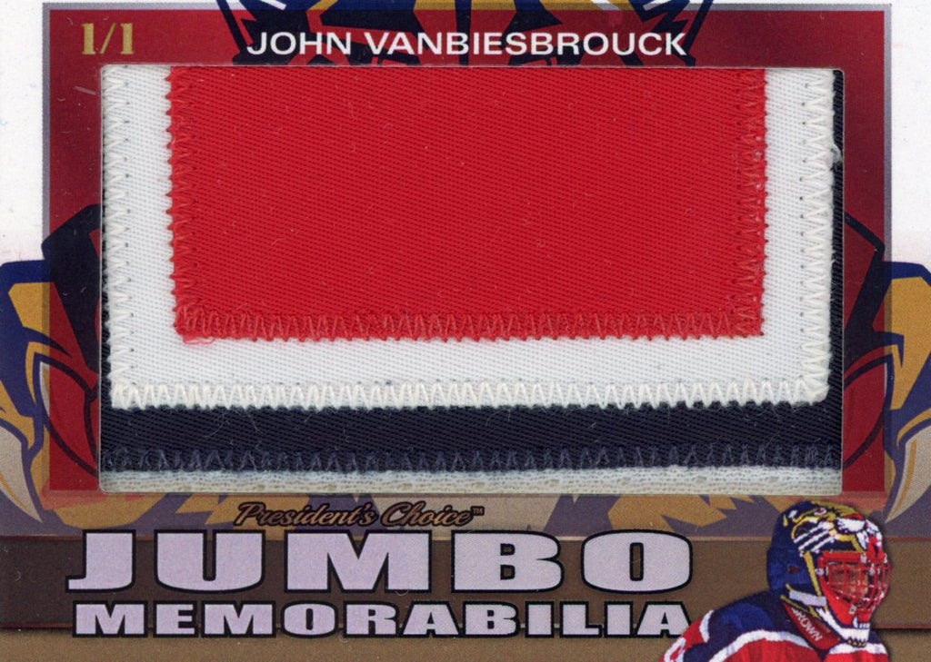 John Vanbeisbrouck (Panthers #2) Jumbo Memorabilia 1/1